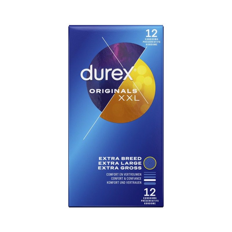 Durex Originals XXL Kondomit - 12 kpl