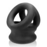 Oxballs - Tri-Squeeze Cocksling și Tensor de Testicule - Negru