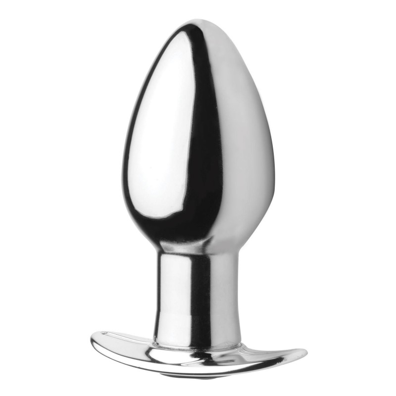 Oplaadbare anale plug Chrome Blast met afstandsbediening - Groot