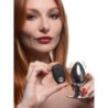Oplaadbare anale plug Chrome Blast met afstandsbediening - Groot