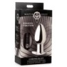 Oplaadbare anale plug Chrome Blast met afstandsbediening - Groot