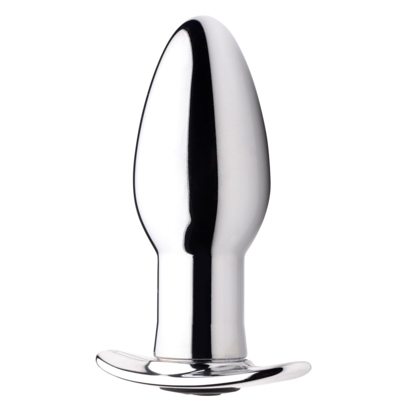 Oplaadbare anale plug Chrome Blast met afstandsbediening - Klein
