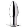Oplaadbare anale plug Chrome Blast met afstandsbediening - Klein