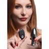 Oplaadbare anale plug Chrome Blast met afstandsbediening - Klein