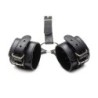 Fesselhalsband Set mit Handfesseln - Schwarz