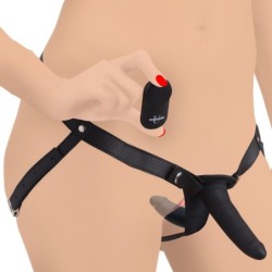 Vibrador com arnês duplo Power Pegger - Preto