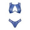 Ensemble de soutien-gorge en dentelle Giselia - Bleu XS/S