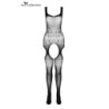 Catsuit à bretelles et design noir