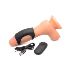 Anel vibratório para pénis G-Shaft com controlo remoto