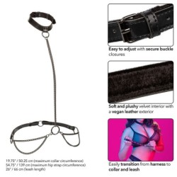 Euphoria Halsband Halter En Riem Met Ketting Plus Size
