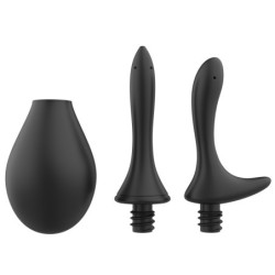 Kit de duche íntimo com dois bicos de silicone