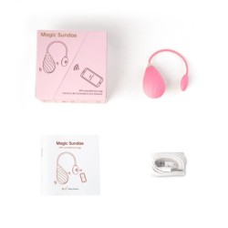 Ou vibrator controlat prin aplicație Magic Sundae - Roz
