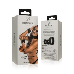 Nyakörv és bilincs babákhoz - Fekete