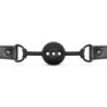 Bâillon boule en silicone respirant - Noir