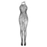 Catsuit Charla с Отворено Дъно - Черен