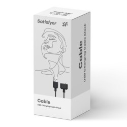 Satisfyer - USB įkrovimo laidas - Juodas