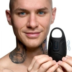 Trinity Vibes - Vibrator Scrotal din Silicon - Negru