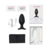 Lovense - Hush 2 Plug Anal Vibrador con App - Negro
