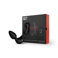 Revo Twist Vibrator Dublu Anal și de Prostată - Negru