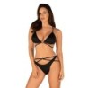 Set lenjerie Cobra Nive - Negru S/M