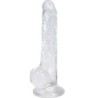Pene Lussurioso Realistico Trasparente 18 Cm