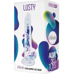 Pene Lussurioso Realistico Trasparente 18 Cm