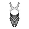 Teddy de renda com tela - Preto S/M/L