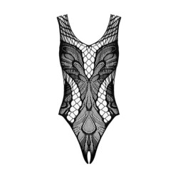 Teddy de renda com tela - Preto S/M/L