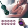 Intelligenter Doppel Kegel Vibrator mit Gewichten - Grün