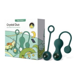 Vibrator Kegel Inteligent Dublu cu Greutăți - Verde