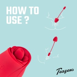 Roze vibrator en clitorisstimulator Teazers