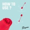 Roze vibrator en clitorisstimulator Teazers