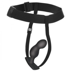 P-Spot Stimulating Anal Plug with Harness and Remote Control
