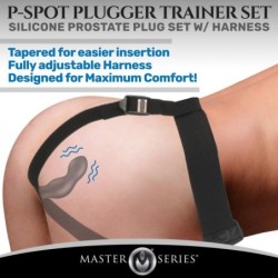 P-Spot Stimulating Anal Plug with Harness and Remote Control