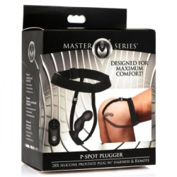 P-Spot Stimulating Anal Plug with Harness and Remote Control