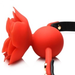Morsetto a rosa in silicone Blossom - Rosso