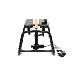 Banc de fessée Deluxe avec machine sexuelle multi-vitesse