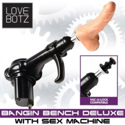 Banc de fessée Deluxe avec machine sexuelle multi-vitesse