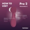 Satisfyer Pro 2 Geração 3 - Vermelho Vinho