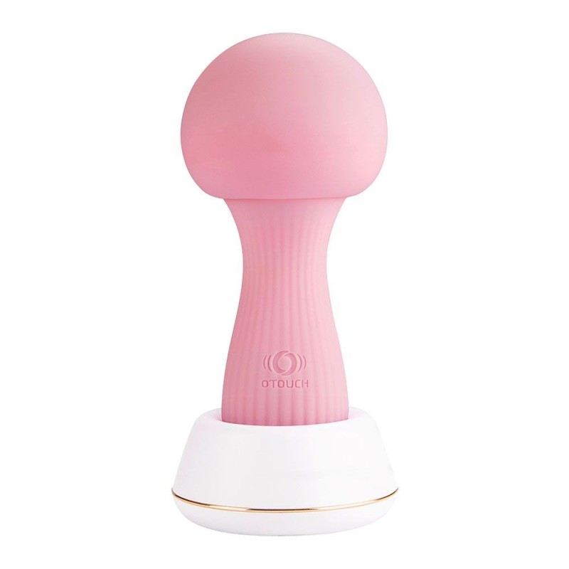 Silikonski vibrator wand Mushroom - Roza