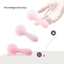Vibrador wand de silicona Mushroom - Rosa