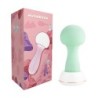 Vibratore Wand in Silicone Mushroom - Verde Azzurro