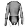 Body Rock Teddy avec Jarretière - Noir S