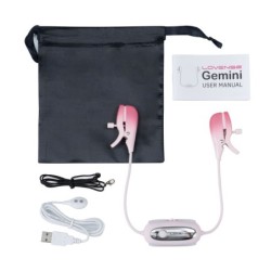 Lovense - Pinzas vibratorias para pezones Gemini controladas por aplicación