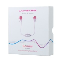 Lovense - Vibrerende tepelklemmen Gemini, bediend met een app