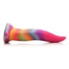 Dildo de llengua d'unicorn que brilla en la foscor