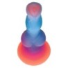 Glow-in-the-dark siliconen buitenaardse dildo