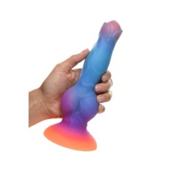 Dildo alienígena de silicona que brilla en la oscuridad