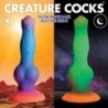 Dildo alienígena de silicona que brilla a la foscor