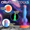 Dildo alienígena de silicona que brilla en la oscuridad